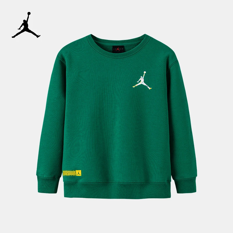【官方旗舰】Air Jordan童装男童卫衣春秋大童冬季毛圈圆领上衣C297