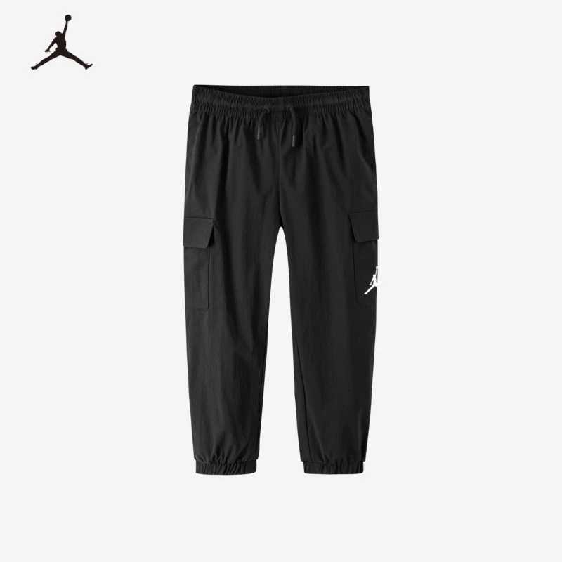 【官方旗舰】AIR JORDAN童装男女童工装裤春百搭梭织长裤休闲裤B963