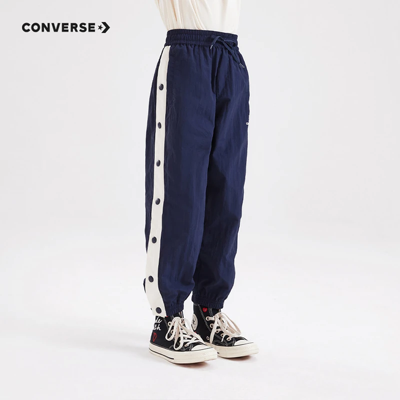 Converse匡威春秋休闲时尚男童长裤潮流梭织排扣长裤D602