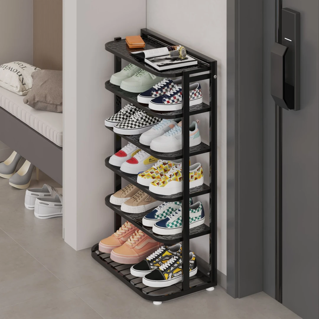 鞋架子家用门口多层鞋架2024新款爆款小窄简易入户门室内好看鞋柜