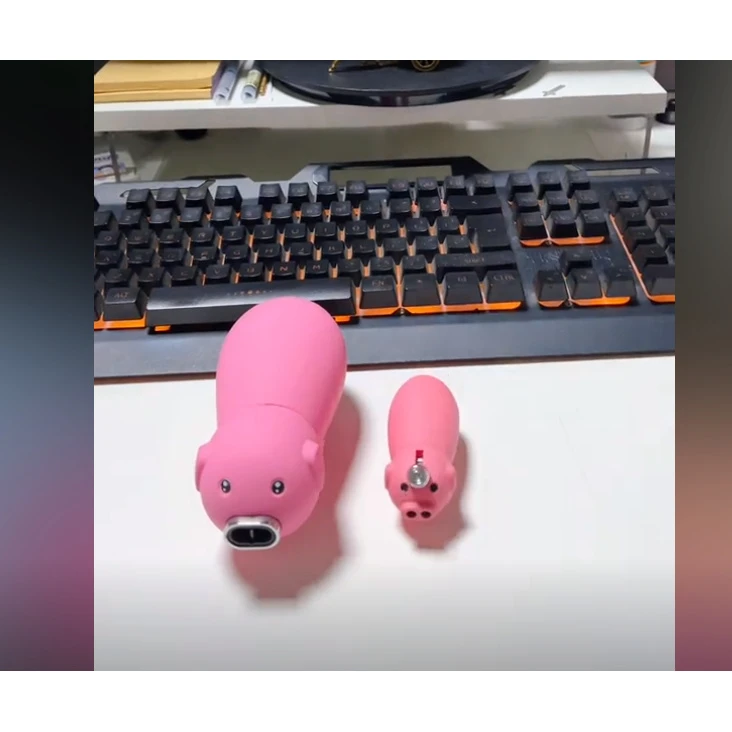 （酷鼠火机）小号超大号鼻涕猪大家庭双火打火机可小喷枪防风