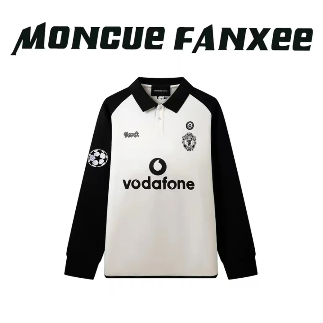 【vingate复古】Manchester-长袖100周年潮流美式球衣百搭翻领长袖