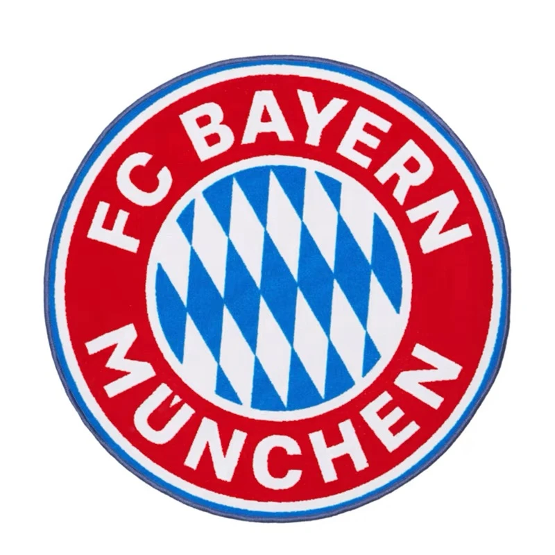 球迷地毯创意圆形毯曼城巴萨皇马欧冠房间地垫卧室毯