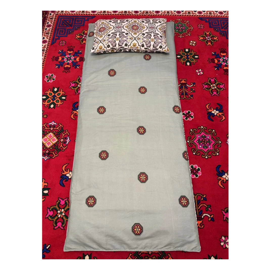 新疆包邮 新款【中式风】单人三件套手工加厚印花棉花被花色斜纹