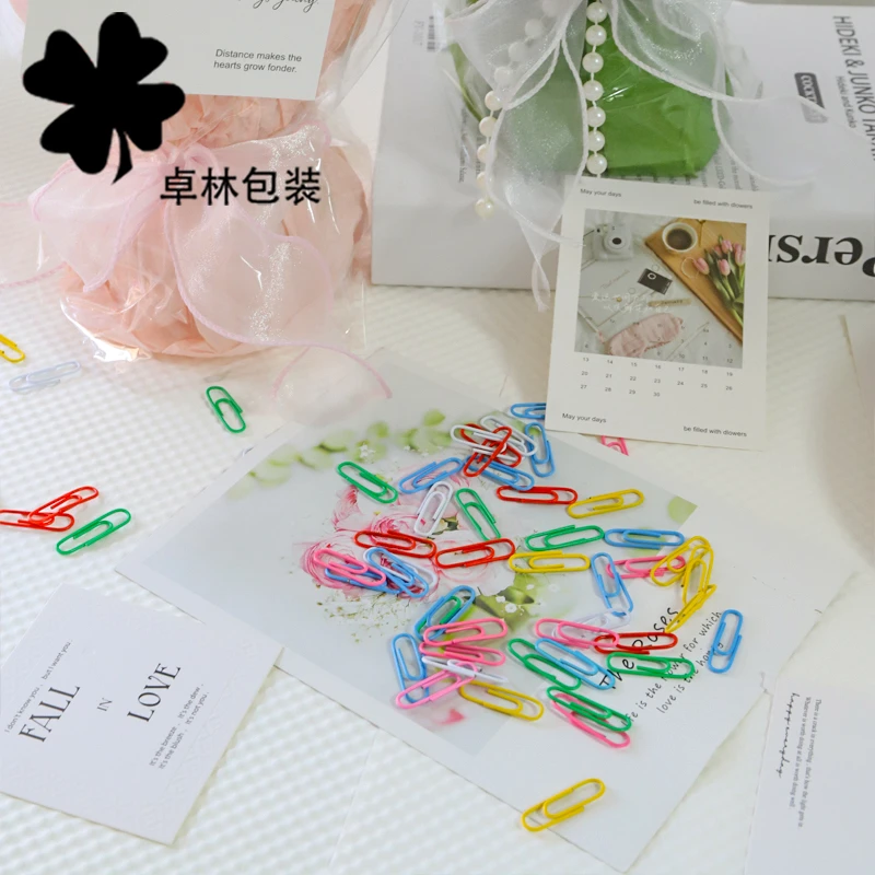 卓林鲜花花束包装卡片免打孔固定回形针装饰手工DIY花店用品资材