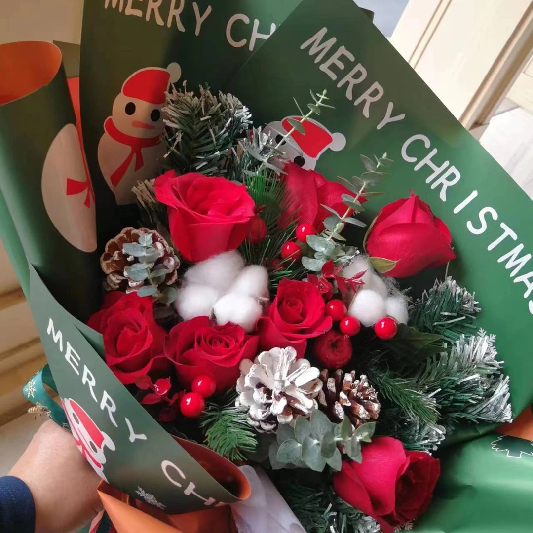 【卓林】彩色防水包装纸鲜花花束包装资材花店用品包花纸