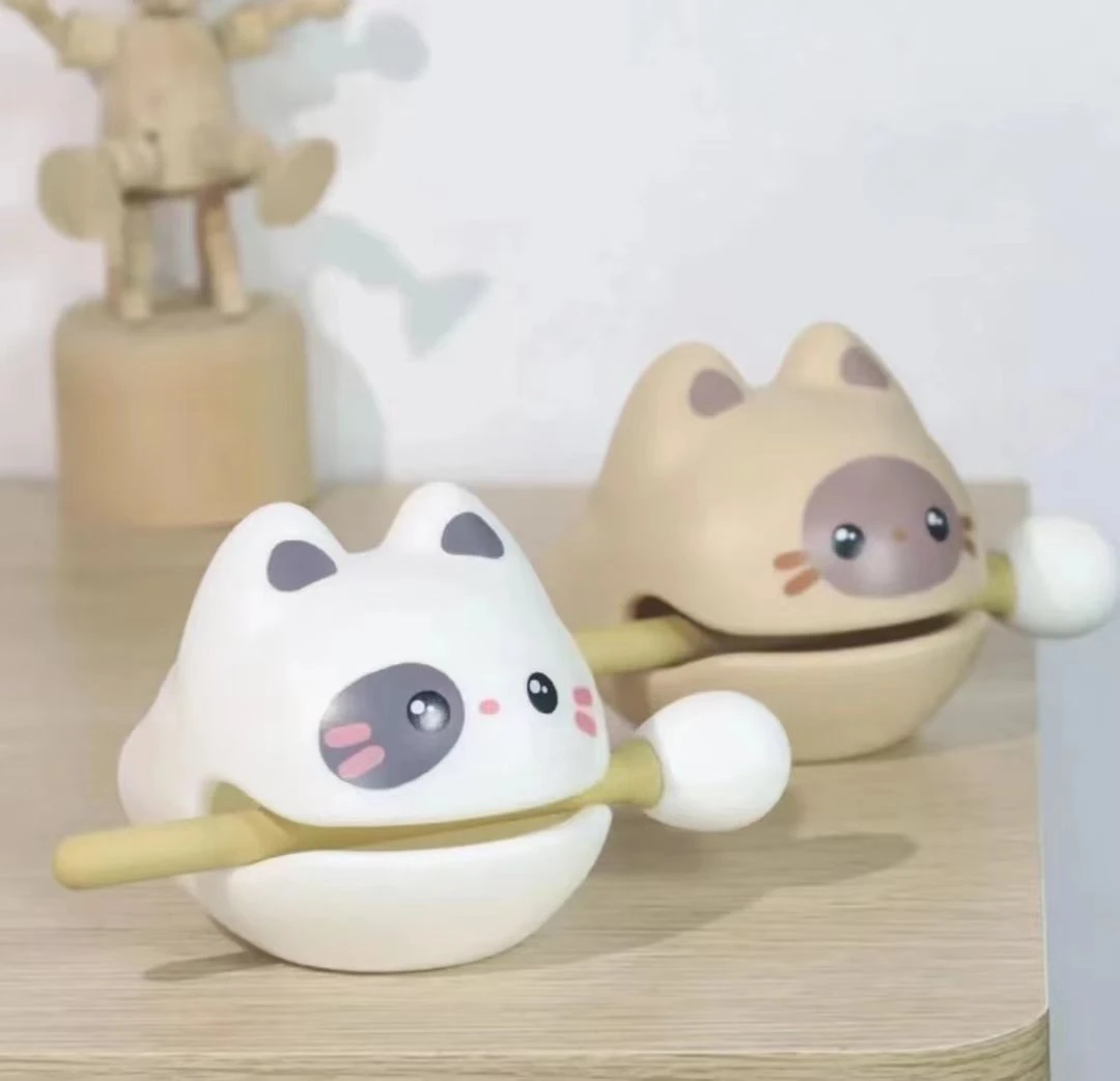 【拆盒】功德小木鱼卡通木鱼敲敲乐解压玩具摆件学生打击乐器礼物