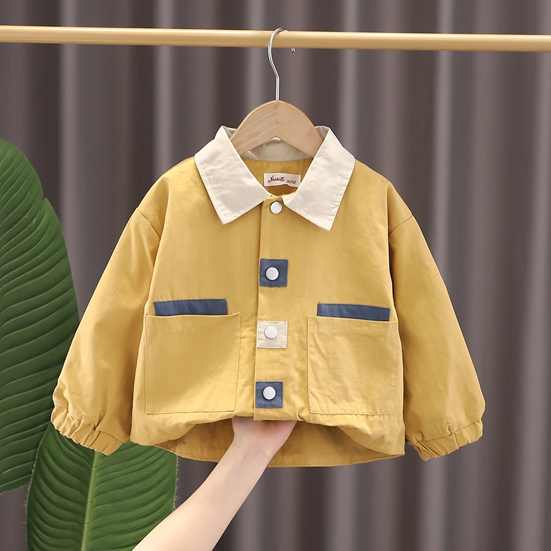 男童外套春秋款洋气男宝韩版宝宝小童春季休闲夹克春秋装儿童上衣