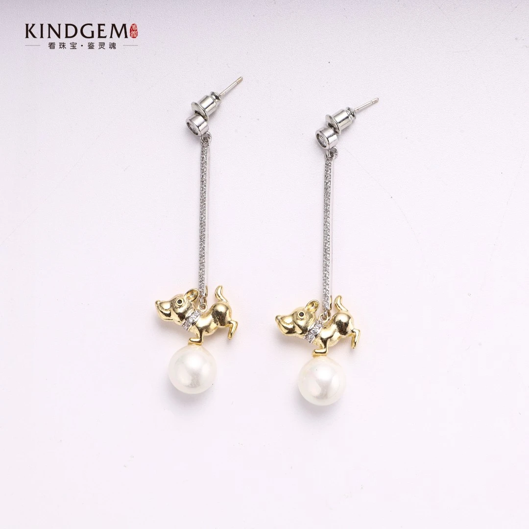 看鉴 铜合金耳饰 BS05XSRC-15862小众个性时尚百搭精致氛围感耳环