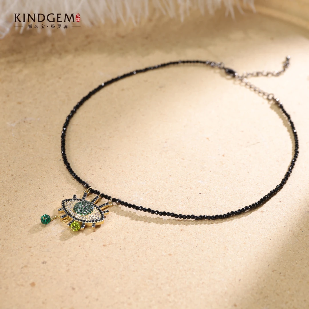 铜合金项链 复古时尚个性恶魔之眼项链（40cm）AD31XPJC-00368