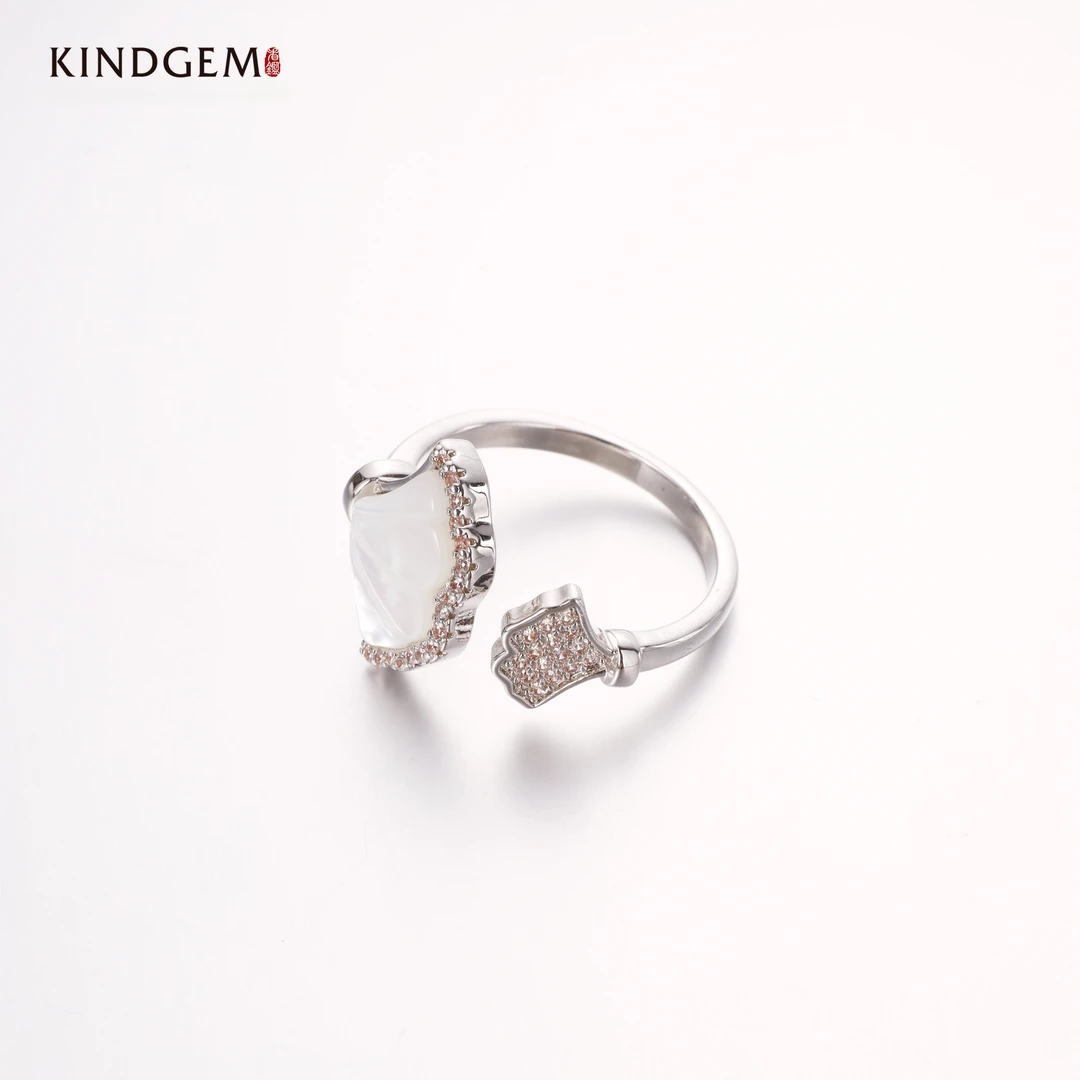 铜合金贝壳戒指 CX13XIPC-26922轻奢时尚百搭精致个性女戒指