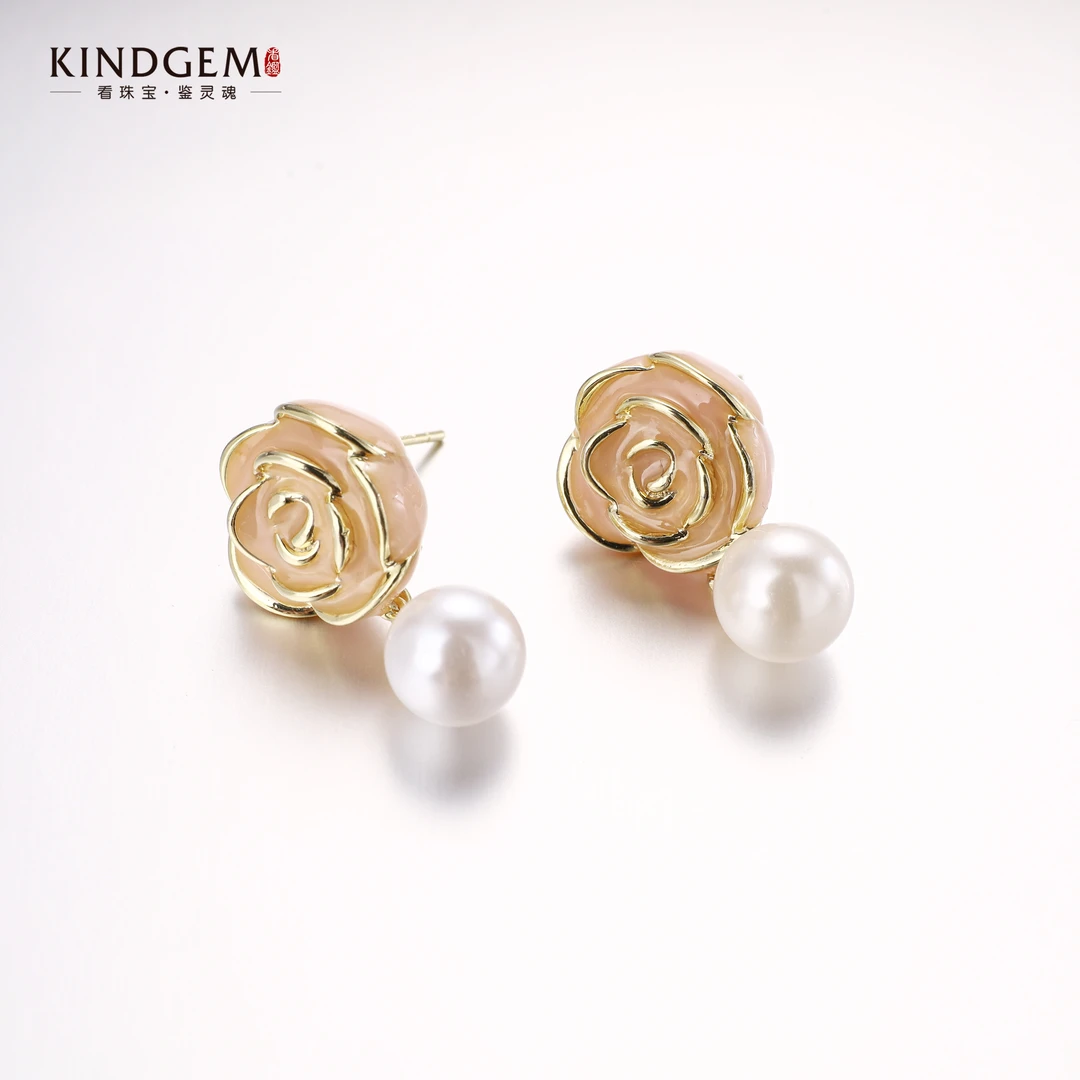 看鉴 铜合金仿珍珠耳饰 BL102XIPC-26835时尚轻奢小众简约耳环