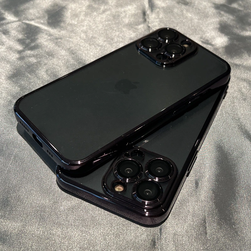 电镀苹果15手机壳高级感iphone14promax防摔12不发黄11新款保护套
