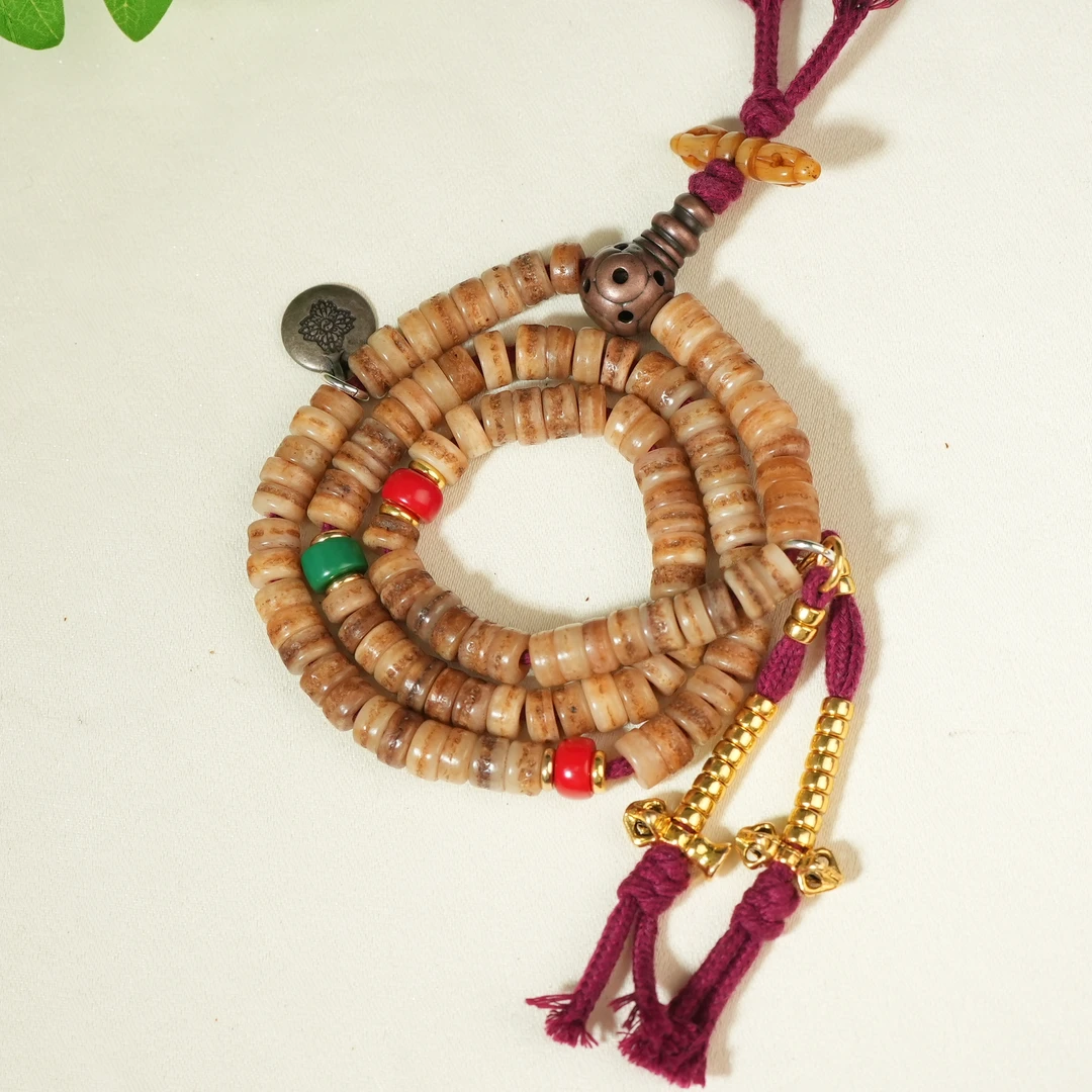 清代骨质念珠【古珠精选】AABS241213003