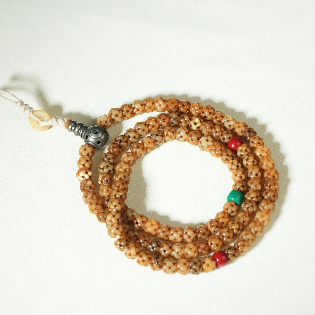 十九世纪镂空骨质念珠【古珠精选】AAJXD2412064005