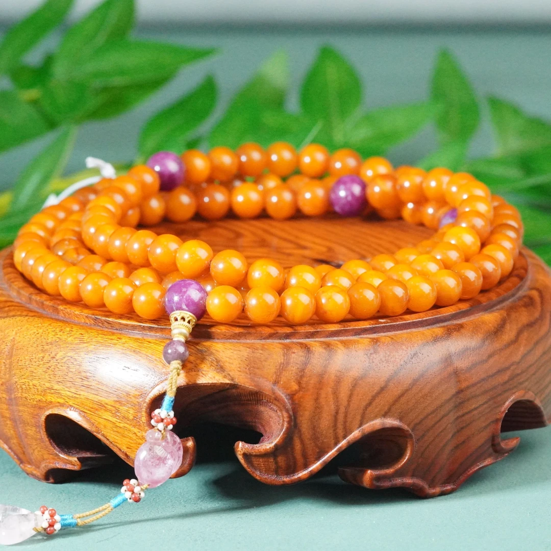 十九世纪蜜蜡念珠【华豫之门】AADML240731002