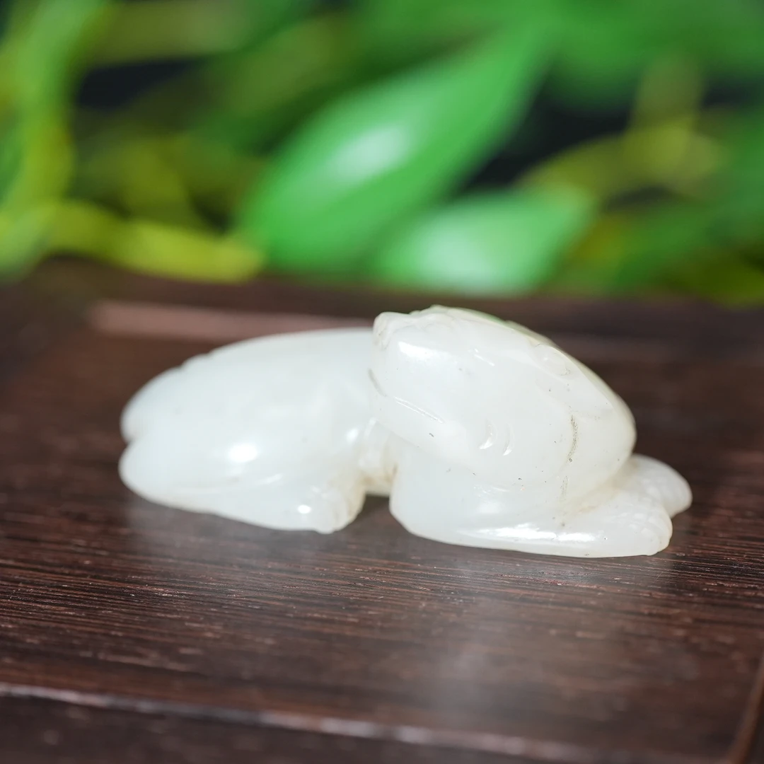 明代和田白玉兽【华豫之门】AHJ240820008