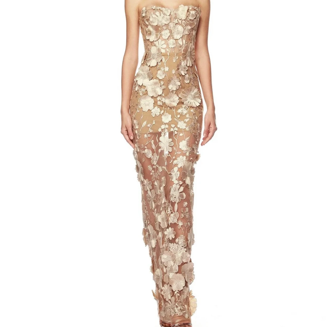 GABBY可拆卸肩带连衣裙L1170