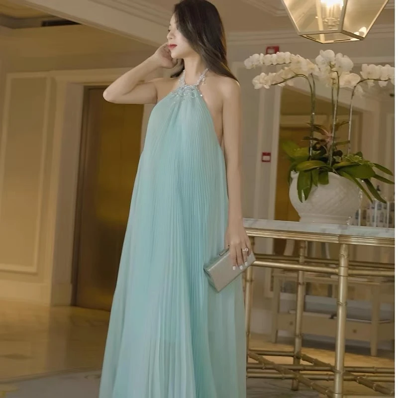 QQHH156 百褶度假裙