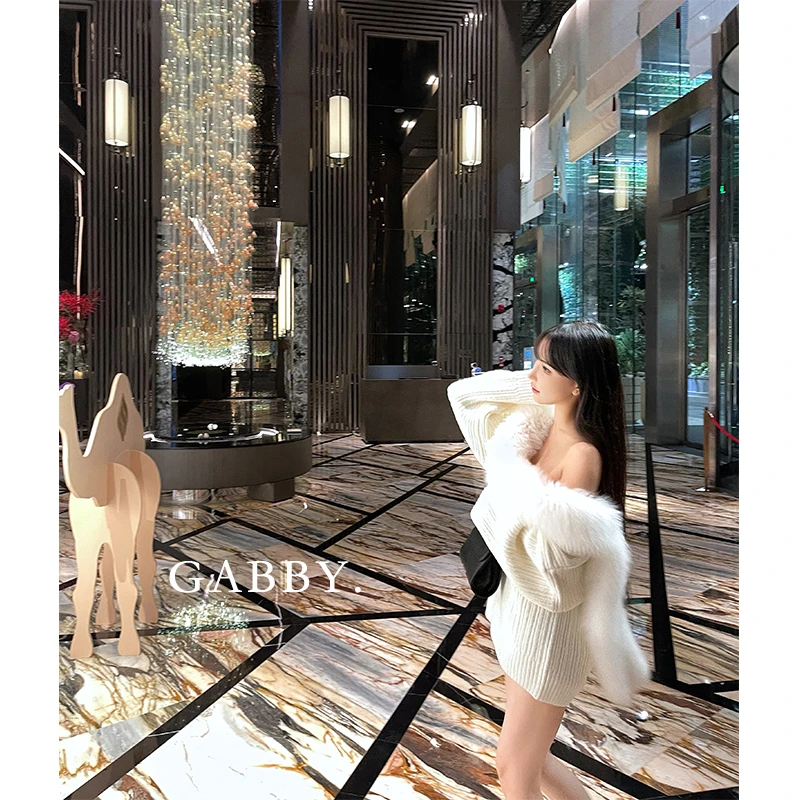 【小狐狸精】GABBY店主设计狐狸毛秋冬慵懒高级小众显瘦毛衣A1464
