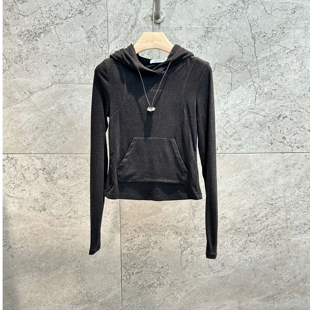 avvenn 24秋新品灰色上衣T恤AM9100160238700