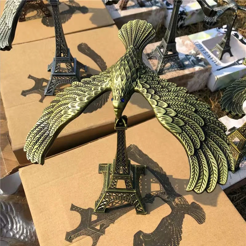 悬浮创意礼品平衡鹰办公室摆件书房家居埃菲尔铁塔客厅装饰工艺品