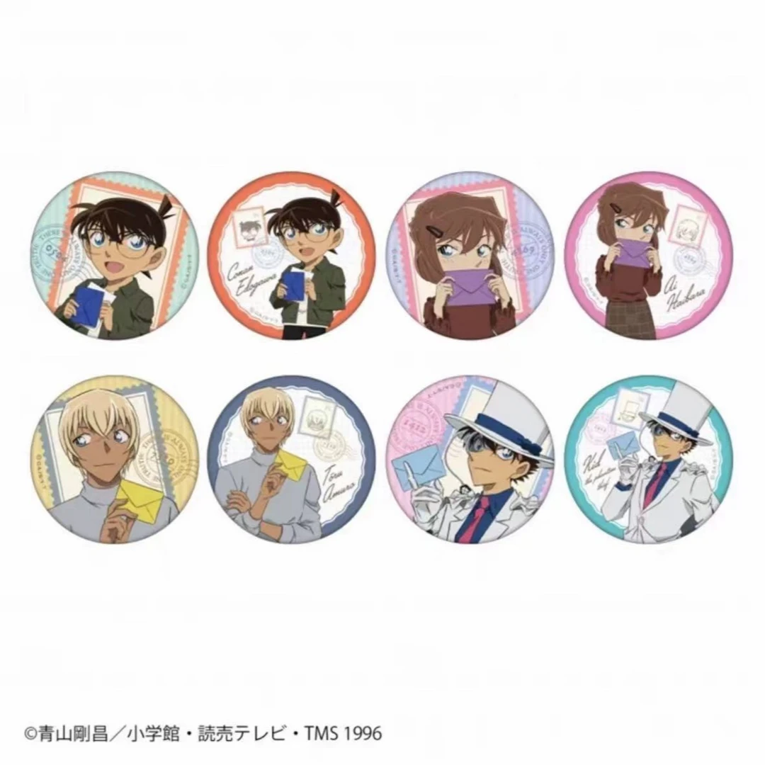 【柯南信件吧唧】名侦探柯南信件邮票风吧唧  潮玩盲盒代拆