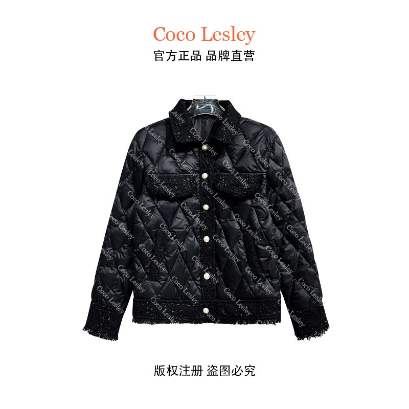 法式秋冬设计师气质长袖轻奢时尚保暖小香风外套26980短款上衣