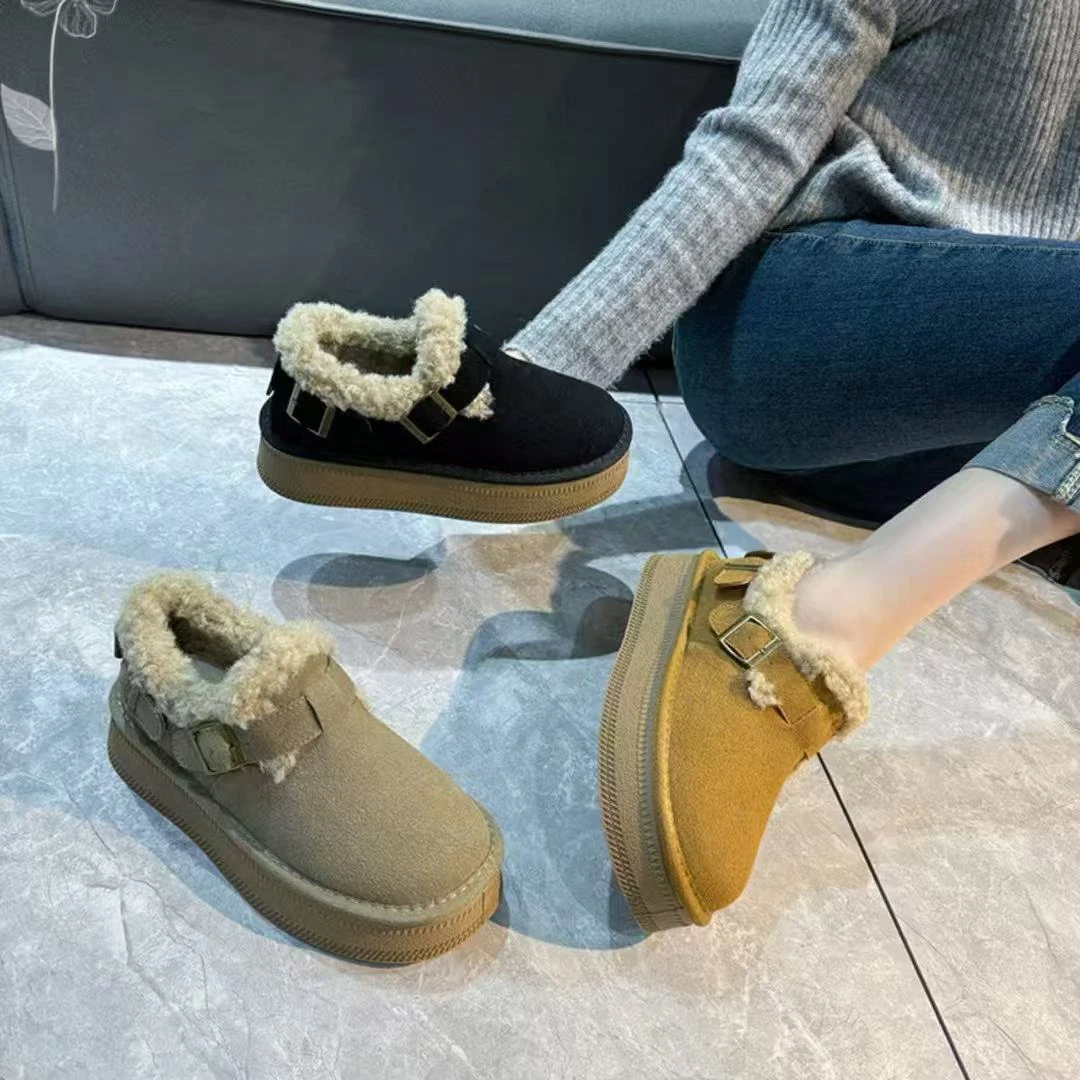 新款厚底百搭加绒勃肯鞋8721