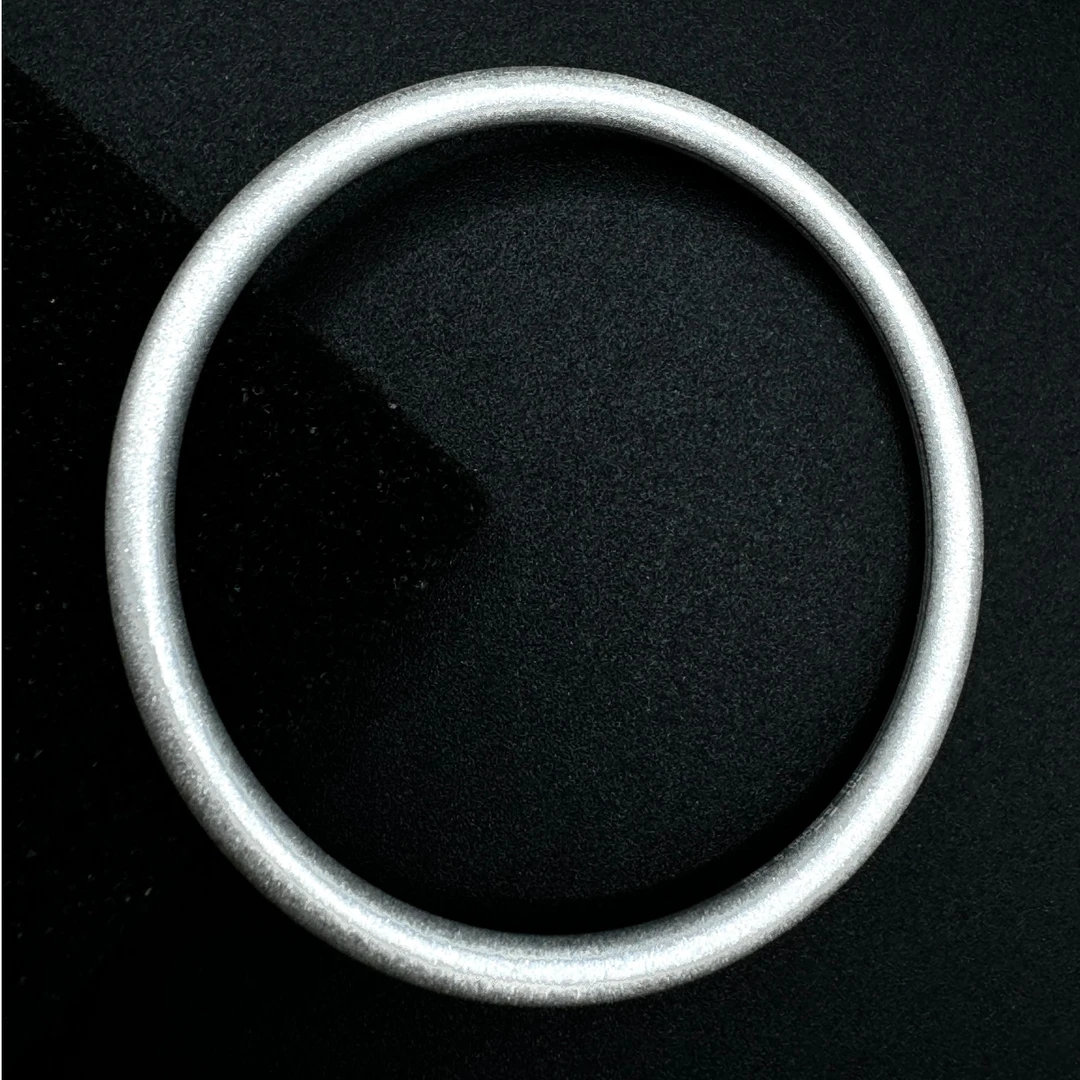 足银手镯 足银999.9 时尚素款 古法素圈 磨砂经典实心手镯