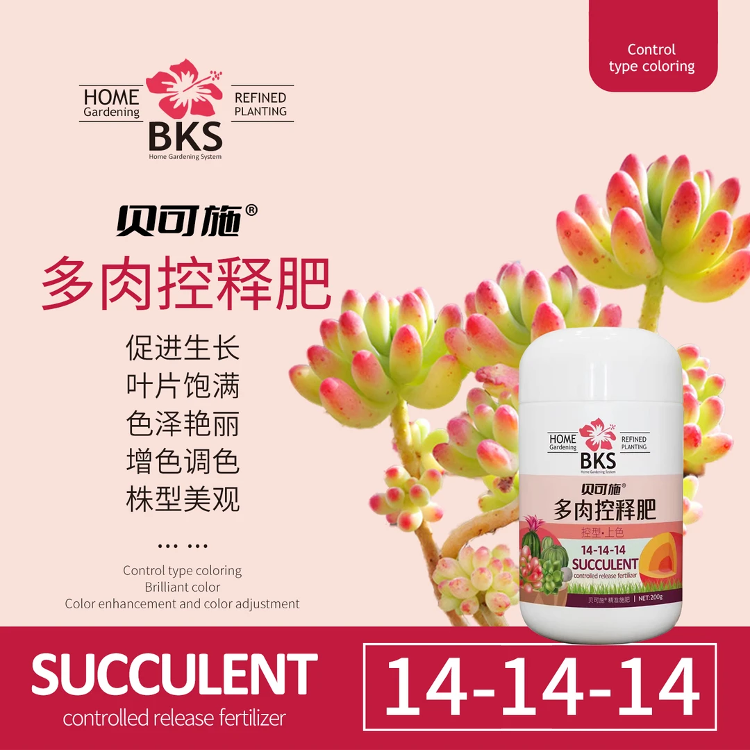 贝可施多肉专用控释肥颗粒缓释花肥料复合肥家用通用型盆栽绿植