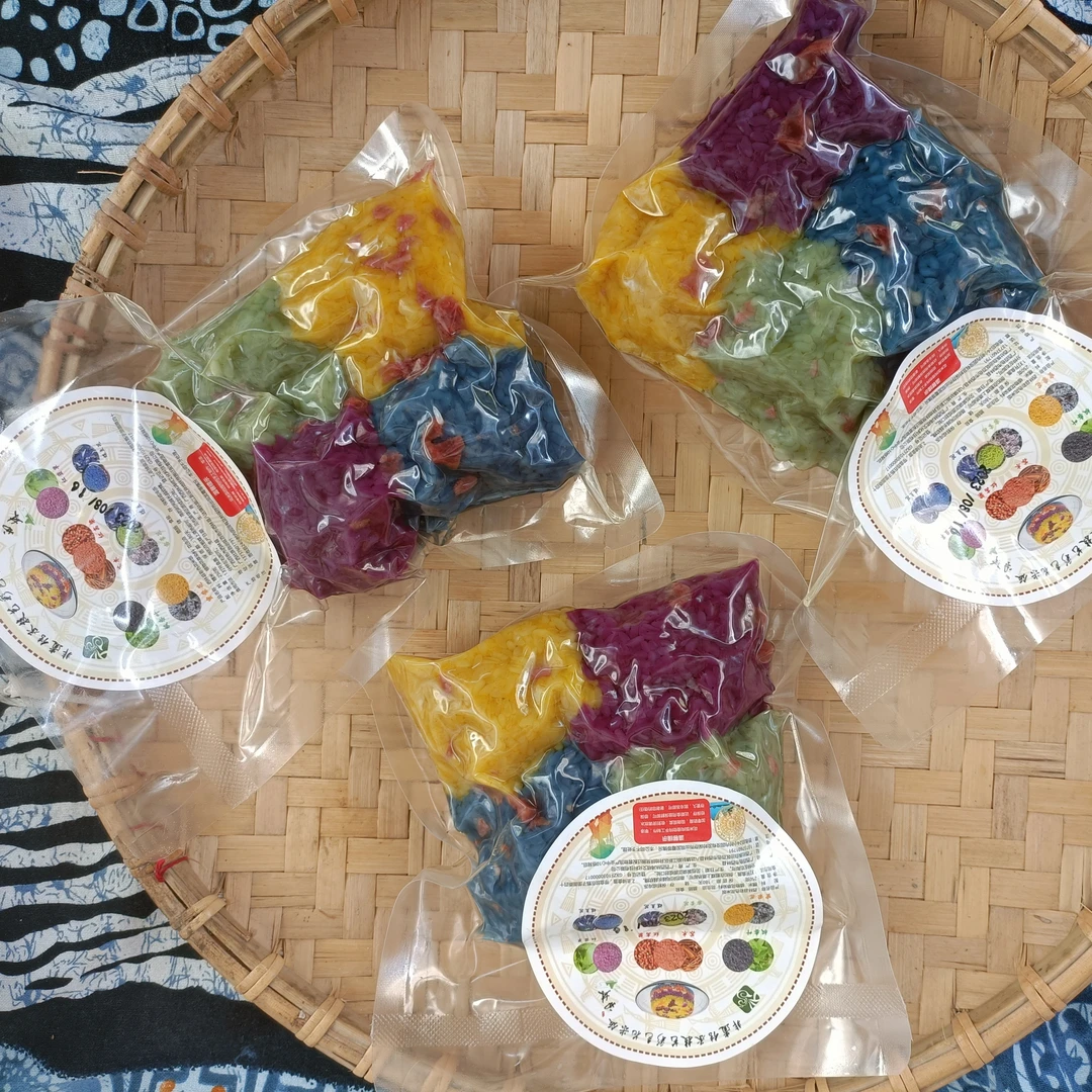 纯植物染色 花米饭香肠味