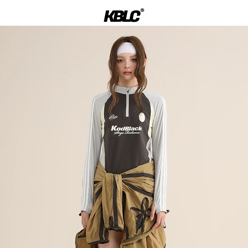 KBLC24AW 秋季骑行运动长袖半拉链球服T恤