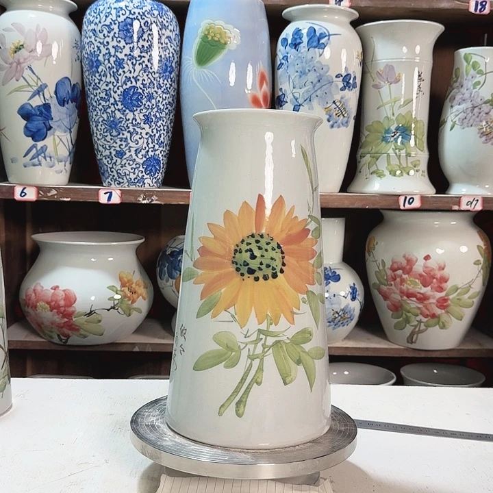 瓶宝塔向日葵陶瓷陶瓷
