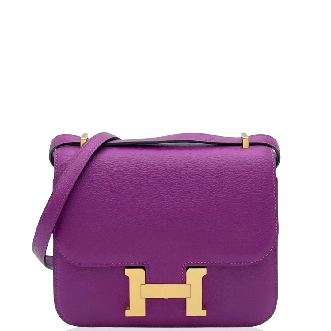 99新 Hermes/爱马仕 康康19ec皮海葵紫 Y(2020年)0817a3
