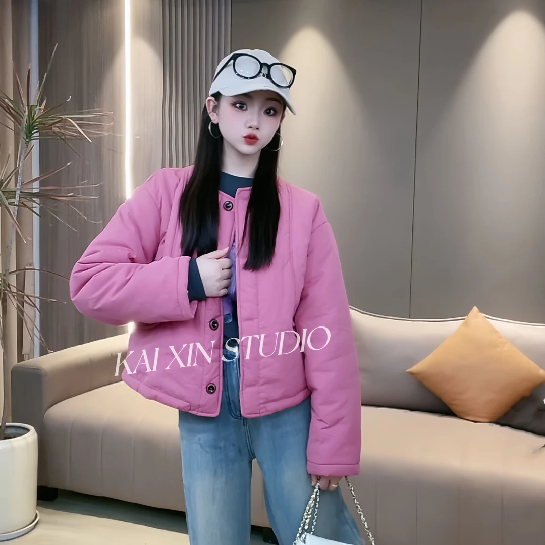 【开心女装】2024秋冬新款圆领外套时尚百搭洋气上衣6885