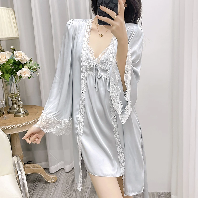 断码福利性感睡衣女新款纯欲风网纱居家两件套带胸垫吊带睡裙女夏