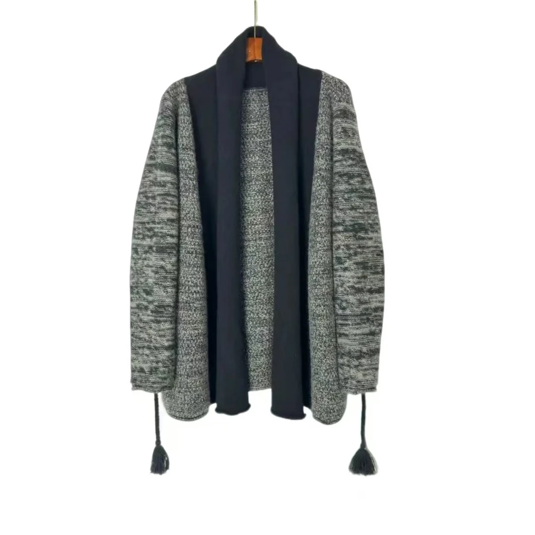 朱总服饰欣欣100%羊毛衣流浪丹宁外套72028新款时尚