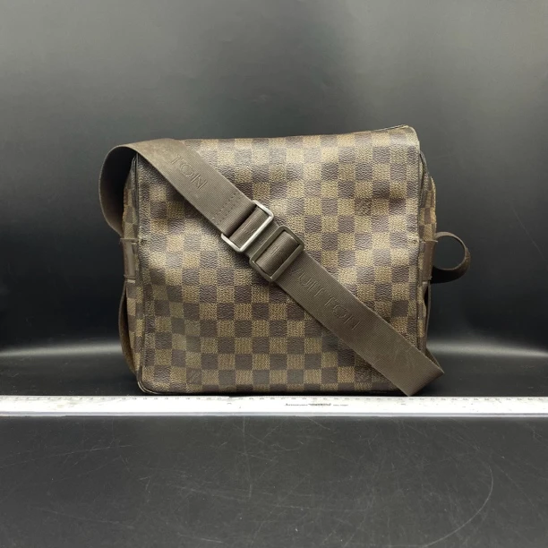90新 LouisVuitton/路易威登 棋盘格斜挎包/货号12836