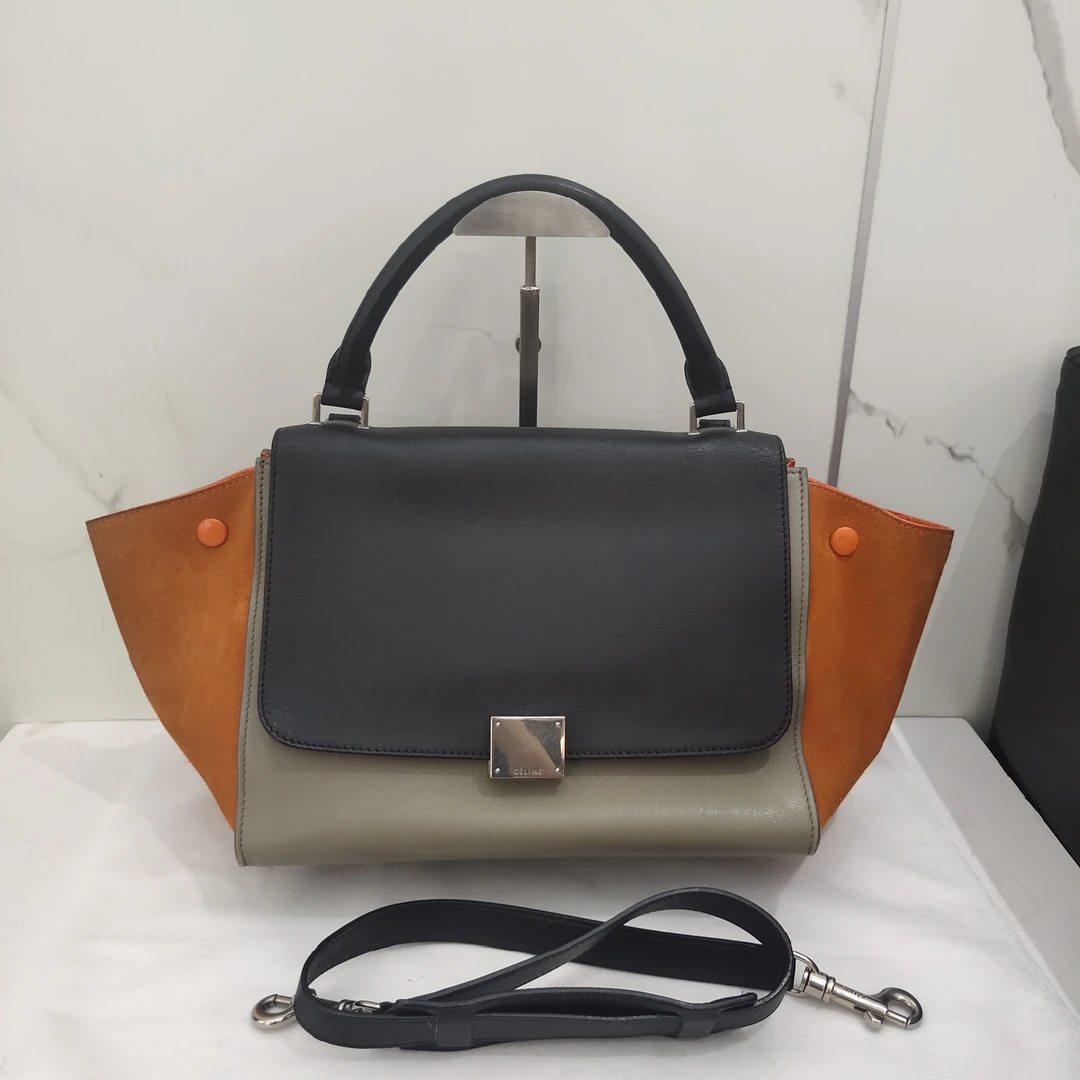 95新 Celine/思琳 赛琳秋千手提斜挎包/货号9752