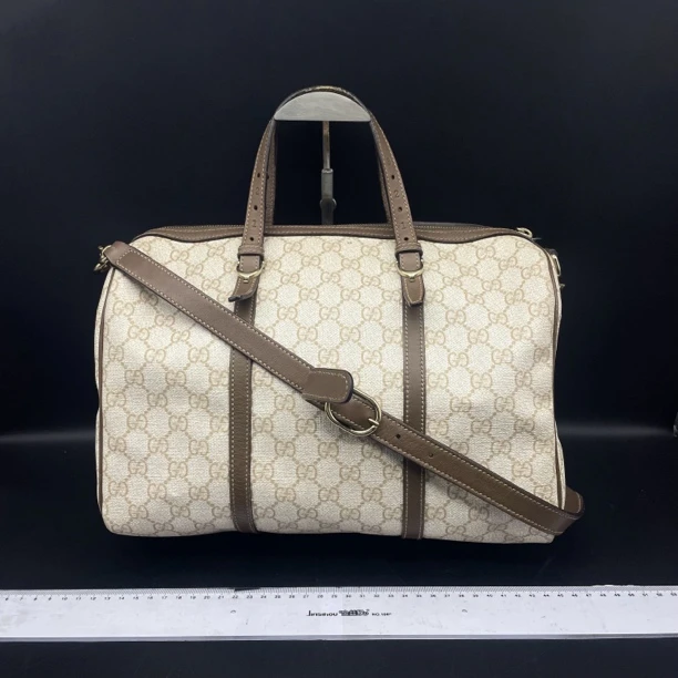 95新 GUCCI/古驰 波士顿手提斜挎包/货号12578