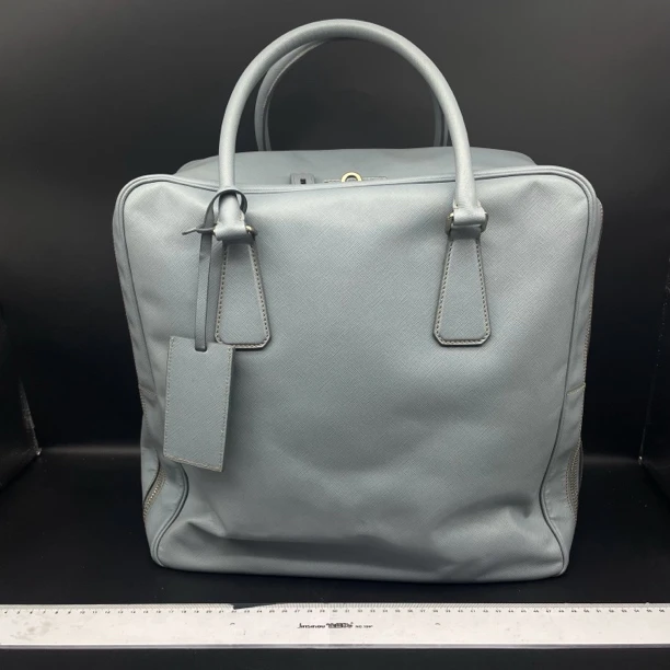95新 Prada/普拉达 普拉达蓝色手提行李袋/12529