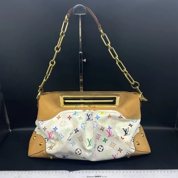 95新 LouisVuitton/路易威登 Lv白三彩手提包/12660