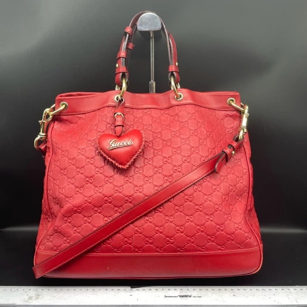 95新 GUCCI/古驰 小蕊 手提斜挎托特包/货号12650