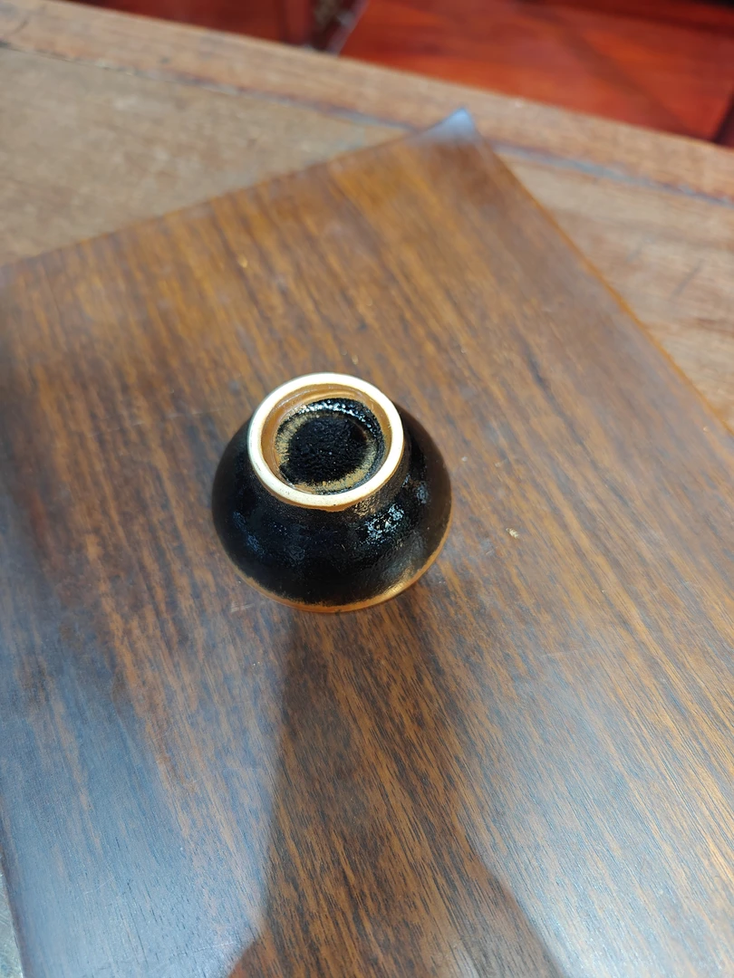 柴烧滴油釉主人杯