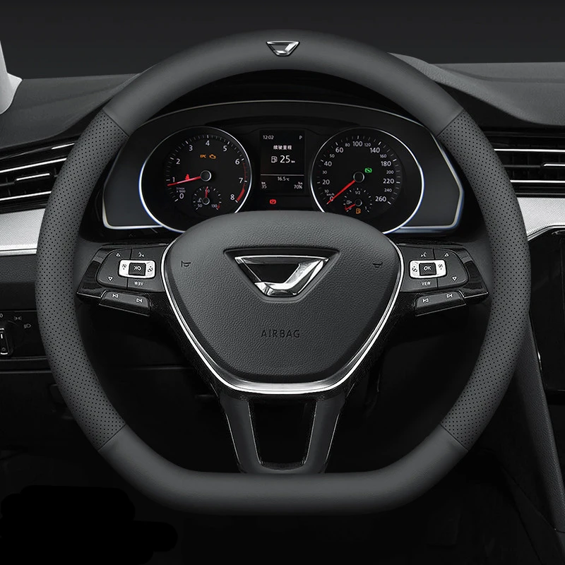 大众捷达VS5 VS7 VA3专用方向盘套四季通用透气防滑免缝把套薄款