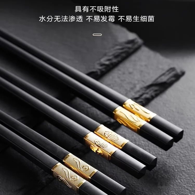 [2.1包邮到手10双合金筷子有问题联系客服]龙年卡通打底衫