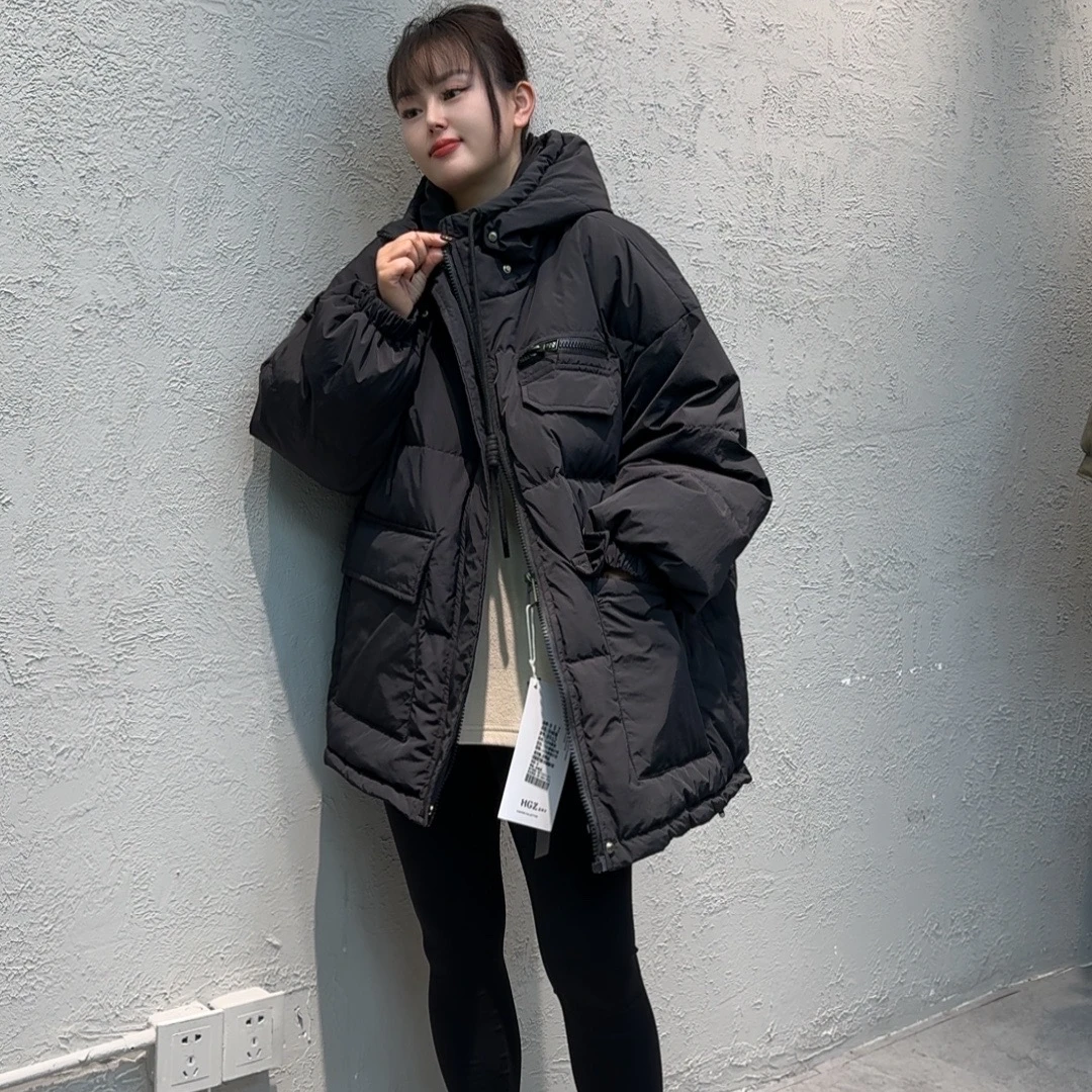 Y8962冬季韩版宽松休闲洋气百搭加厚外套女