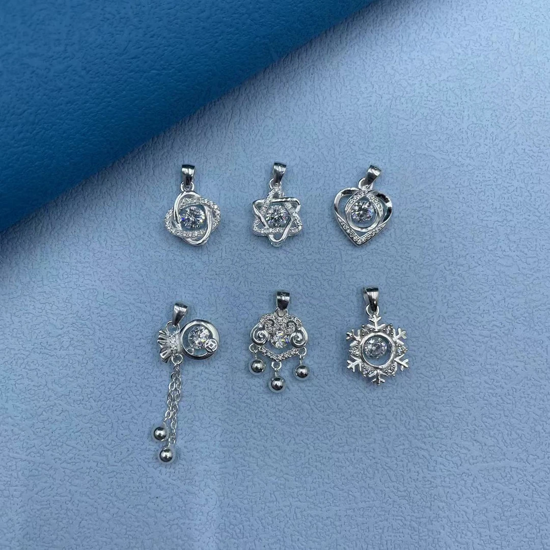 吊坠足银合成锆石 【灵动系列吊坠】990时尚精致轻奢气质百搭挂坠