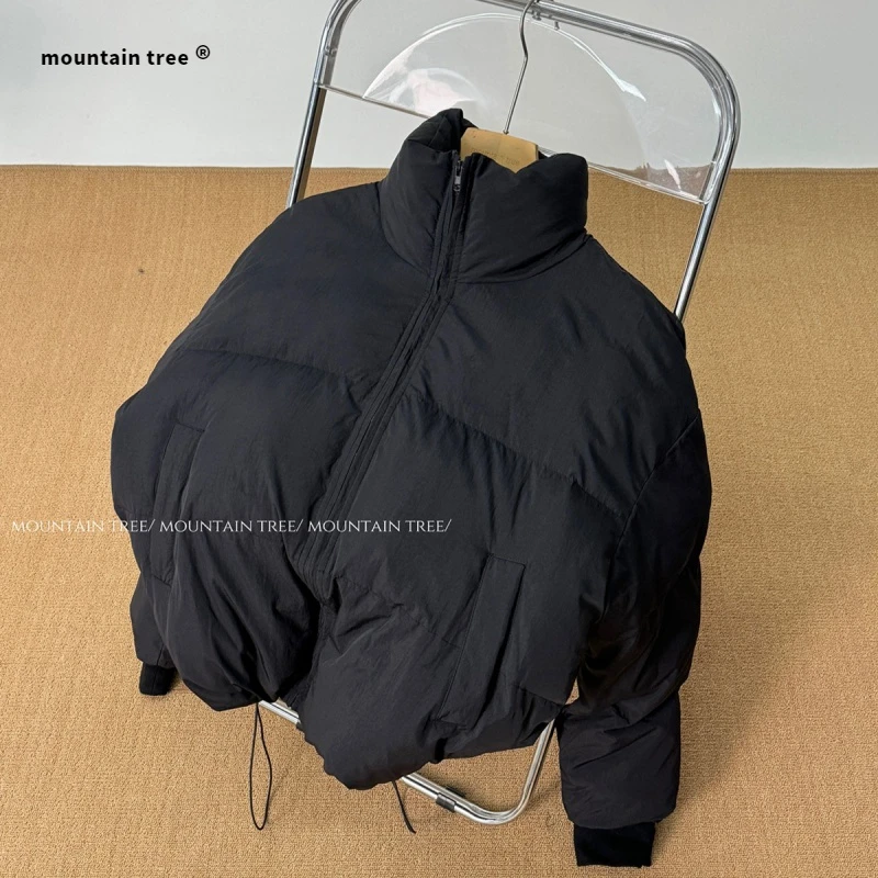 困难选择证福音冬季基础纯色加厚面包服百搭宽松可变短款棉衣棉服